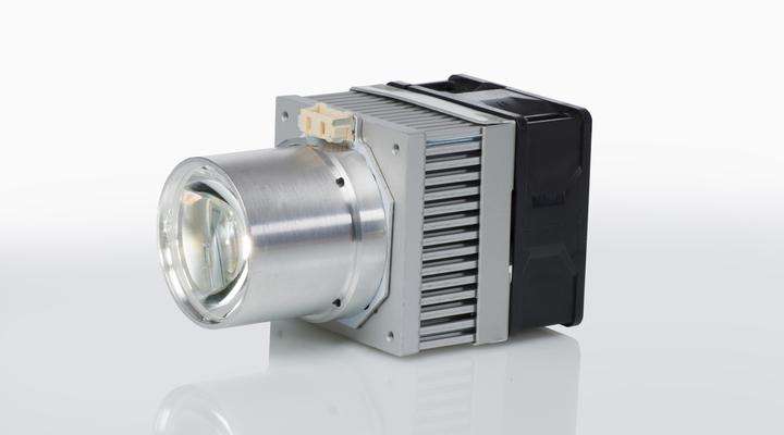 Small silver SCHOTT® Fiber Lighting Module for medical and diagnostics applications