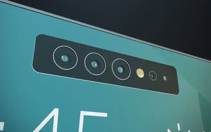 Series of sensors on the screen of a smartphone