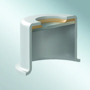 Sección transversal de un tapón SCHOTT para ventanas planas