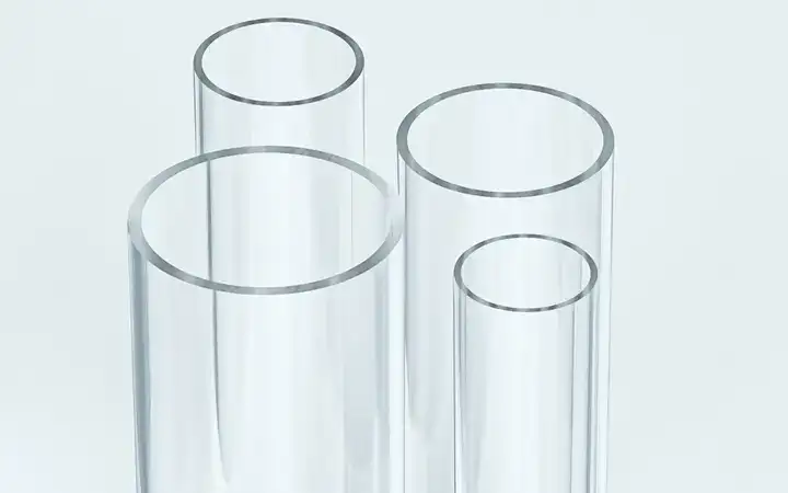 Four SCHOTT 8245 glass tubes 