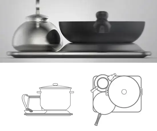 Third jury prize: Leveled Induction Cooktop by Jaewan Choi, South Korea