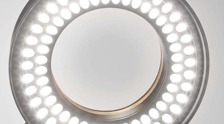 Illuminated section of SCHOTT VisiLED Ring Light