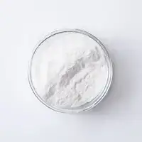 Glass dish full of white powder