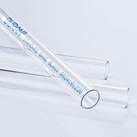 Three clear tubes of SCHOTT Standard Gage Glass