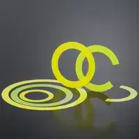 Yellow and green circles, C-shape and concentric lines indicating our dynamic ceramic laser phosphor converter portfolio
