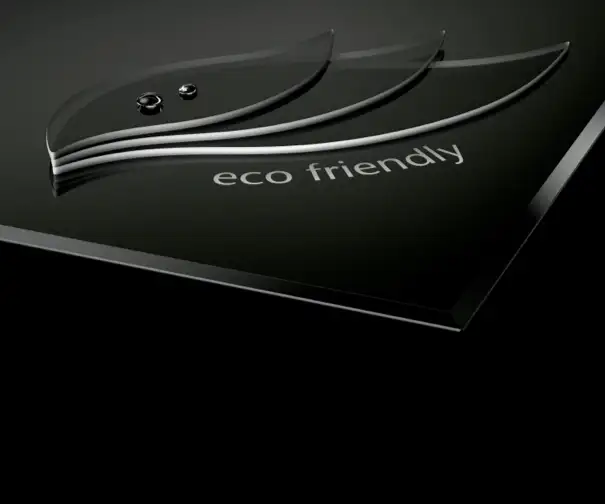 The “eco friendly“ logo refers to sustainability aspects of SCHOTT CERAN® cooktops